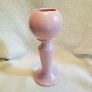 Vintage American Pottery Planter Signed 433 Usa 10 Inch Pink Bowl Vase