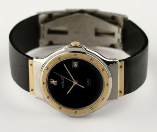 Hublot Classic Mdm Ref 1523.  2 Stainless Steel & 18k Yellow Gold Wristwatch