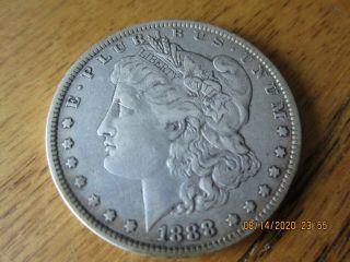1888 - O Morgan 90 Silver Dollar Coin.  Detailed Coin