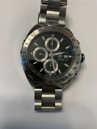 TAG HEUER FORMULA 1 CALIBRE 16 STAINLESS STEEL CHRONO AUTOMATIC WATCH CAZ2010 2
