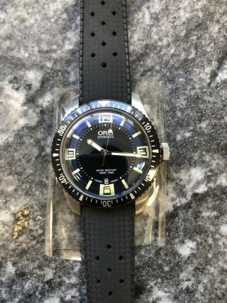 Oris Diver Sixty - Five Blue - Black Heritage Dial 100m Wr Auto Watch 733 - 7707 - 4035