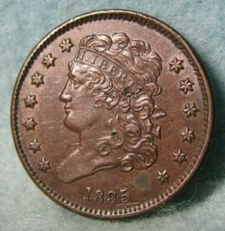 1835 Classic Head Half Cent Sharp Details United States Type Coin