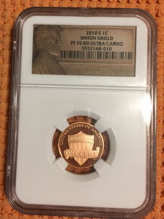 2010 - S Lincoln Union Shield 1 Cent Ngc Pf 70 Rd Ultra Cameo