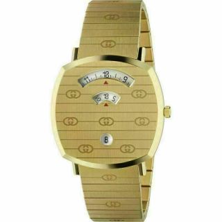 Gucci Grip Yellow Gold Pvd Stainless Steel Women 