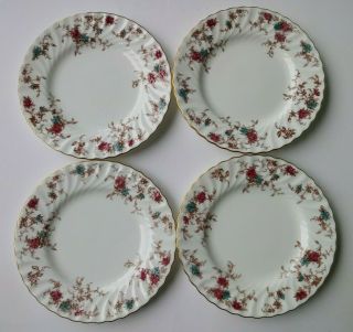 Minton - Ancestral - Fine Bone China Salad Plates - Set Of 4 - England