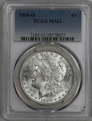 1888 O Morgan Dollar $1 Pcgs Certified Ms 63 State (027)