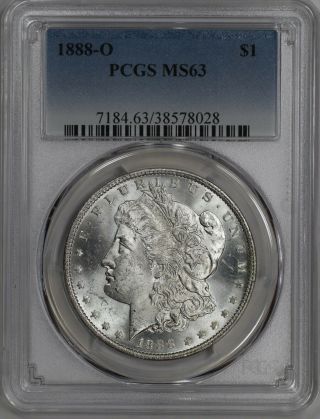 1888 O Morgan Dollar $1 Pcgs Certified Ms 63 State (028)