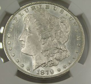 1879 - S $1 Us Morgan Silver Dollar Ngc Ms 62 Uncirculated Coin Z9
