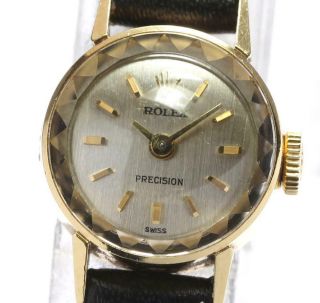 Rolex Precision 18k Yellow Gold Cal.  1400 Hand Winding Ladies Watch_551487