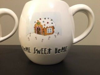 Rae Dunn By Magenta Home Sweet Home Gingerbread House Coffee Mug Blue Interior