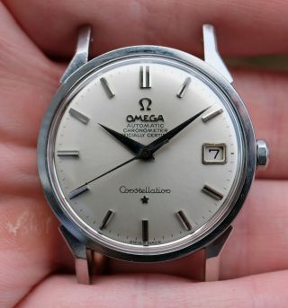 1964 Vintage Automatic Omega Dome Dial Dogleg Constellation Ref 168.  005