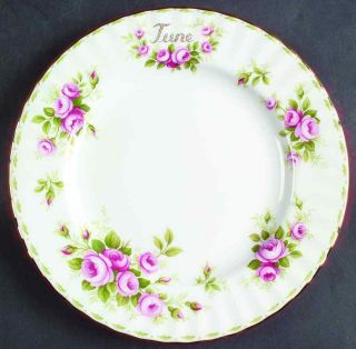Royal Albert Flower Of The Month (montrose) June Salad Plate 6724572