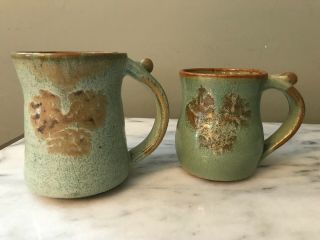 Handmade Studio Pottery Stoneware Coffee Tea Mug Set