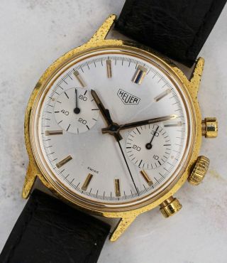 Vintage Heuer Pre - Carrera Chronograph Wristwatch Ref.  73225 Valjoux 7733 NR 2