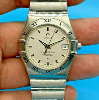 Omega Constellation Chronometer Stainless Steel Automatic Date Men 