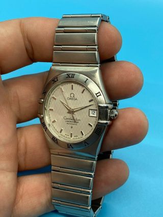 OMEGA CONSTELLATION CHRONOMETER STAINLESS STEEL AUTOMATIC DATE MEN ' S WATCH 3