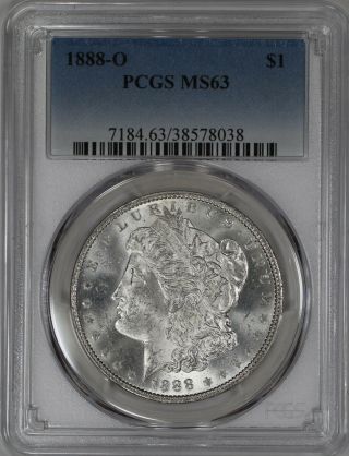 1888 O Morgan Dollar $1 Pcgs Certified Ms 63 State (038)