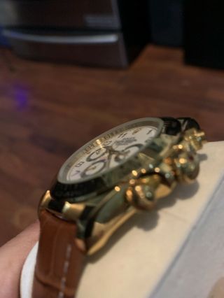 Rolex Daytona Chronograph 18k Yellow Gold White Dial Watch & Box M 116518 3