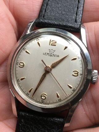 Lemania Vintage Mens Watch Cal 3060 Lovely Quality