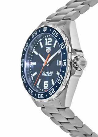 Tag Heuer Formula 1 Quartz 43mm Blue Dial Steel Men ' s Watch WAZ1010.  BA0842 3