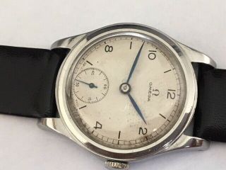 Rare Omega Military Watch In A Steel Case Caliber 26,  5 Sob T2 - Dial 40s