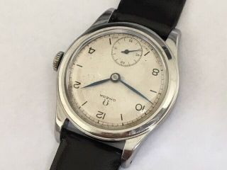 Rare Omega Military Watch in a steel case CALIBER 26,  5 SOB T2 - DIAL 40s 2