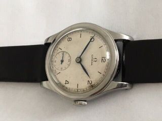 Rare Omega Military Watch in a steel case CALIBER 26,  5 SOB T2 - DIAL 40s 3