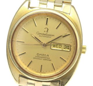 Omega Constellation Day Date Cal.  1021 Yg Bezel Automatic Men 