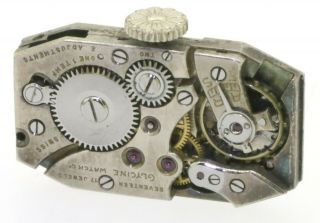 Antique Platinum 0.  92CT VS1/F diamond ladies mechanical watch w/ 18K WG band 2