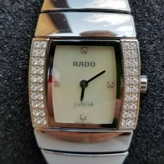 RADO SINTRA Ladies JUBILE DIAMONDS High Tech CERAMIC WATCH Bracelet 153.  0578.  3. 2