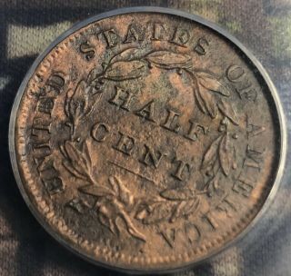 Rare Classic Head 1835 Large 1/2 Cent Anacs Ef 40 Details