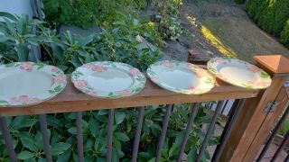 Set Of 4 Franciscan Desert Rose 10.  5” Dinner Plates