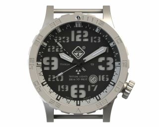 Hazard 4 Heavy Water Diver,  50mm Titanium GMT Watch with : HWD - TI - G - W - KW - BBRB 2