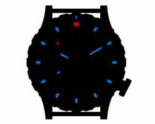 Hazard 4 Heavy Water Diver,  50mm Titanium GMT Watch with : HWD - TI - G - W - KW - BBRB 3