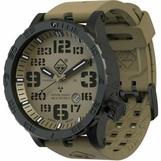 Hazard 4 Heavy Water Diver,  50mm Black Titanium Watch With : Hwd - Tipv - Ek - Ggyg