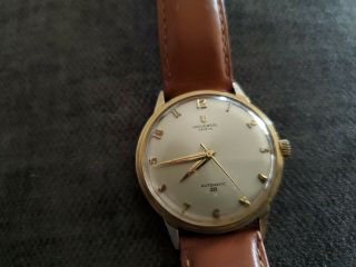 Vintage universal geneve 14k gold mens watch Automatic 28 3