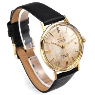 Vintage 1965 14K Gold Omega Seamaster De Ville Tiffany & Co Automatic Mens Watch 3