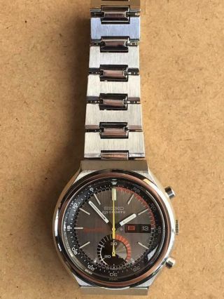 Seiko 6139 - 7060 Speed Timer 1972 Automatic Manufactured In Good