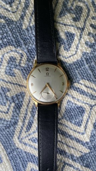 Vintage Jumbo Omega Solid 18 K Rose Gold Watch Cal.  267