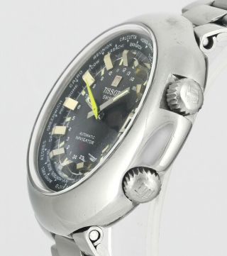 Rare TISSOT T12 Navigator Automatic Date Vintage Mens Wrist Watch 3
