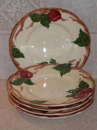 Franciscan China Apple Pattern Set Of 5 Bread Plates 6 1/2 "