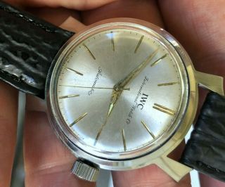 1960 ' s IWC SCHAFFHAUSEN Cal.  853 Automatic 35.  5mm Stainless Steel Dial 2