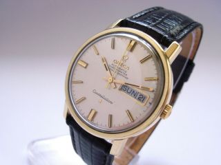 Vintage Omega Constellation Day & Date Gold/ss Automatic Watch Ca.  1960 