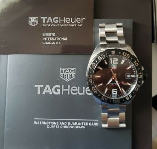 Heuer Tag Formula 1 Waz1110.  Ba0875 Wrist Watch For Men