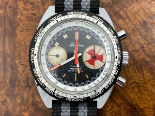 Stunning Near Nos Tradition Vintage Valjoux 7733 Chronograph Watch - Serviced