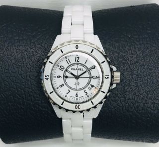 Chanel J12 White Ceramic Quartz Ladies Wrist Watch - Battery