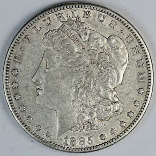 1885 - S United States Morgan Silver Dollar - Xf,  Extra Fine Plus