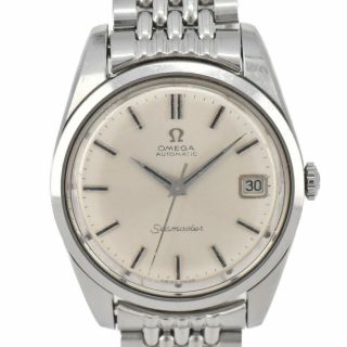 Auth Omega Seamaster Cal.  565 Date Stainless Steel Automatic Men 