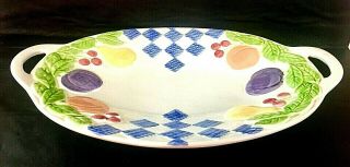 Pfaltzgraff Hopscotch By Treasure Craft Usa Large Oval Serving Platter 15 3/4 "