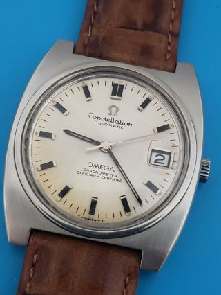 Omega Constellation Chronometer Ref 166.  056 Cal 1001 Mens 36mm 1969 Watch